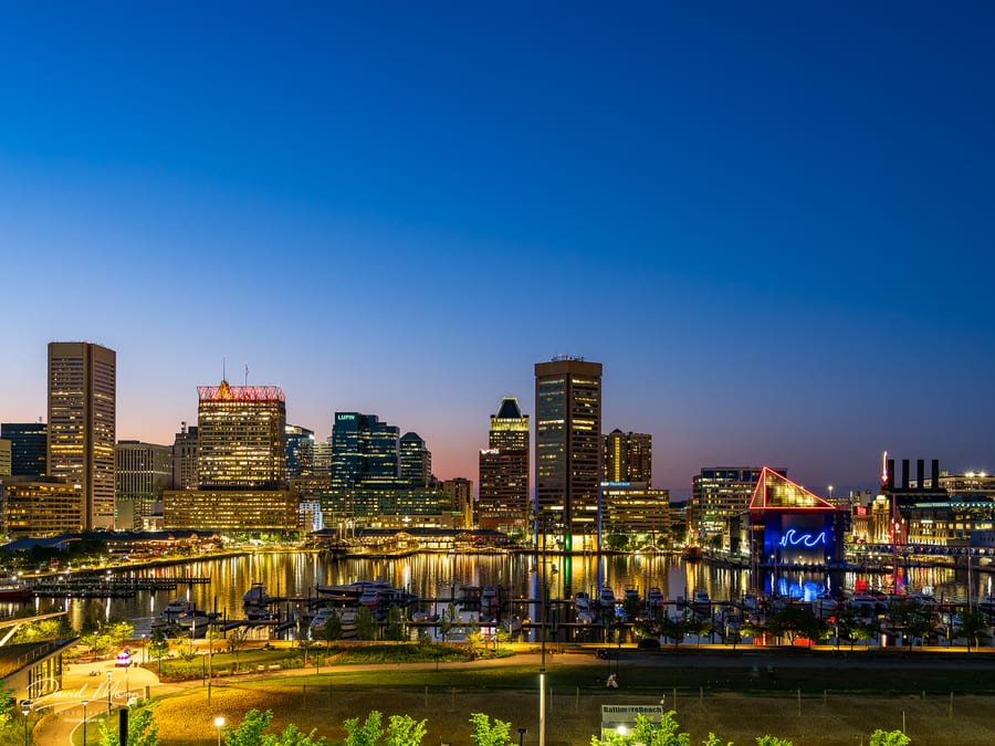 Downtown Baltimore Reflected