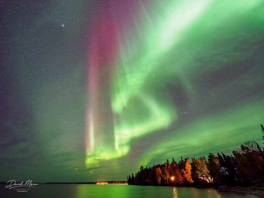 Red and Green Aurora