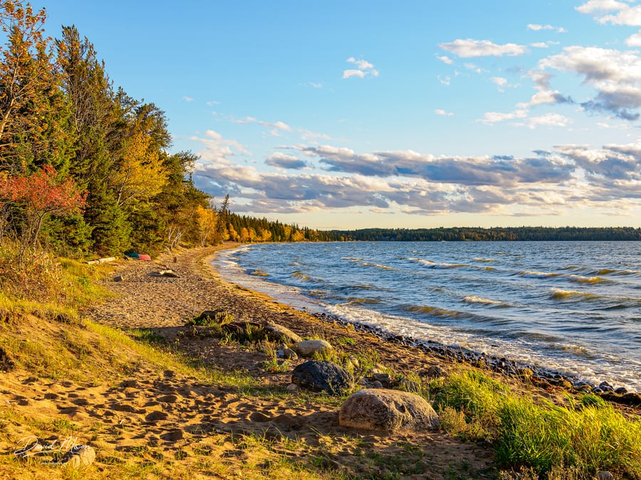 Autumn Waves on Waskesiu Beach