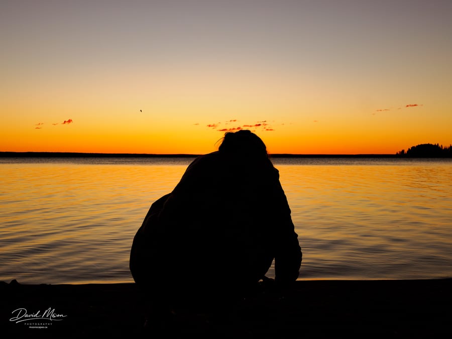 Watching the Lake at Sunrise