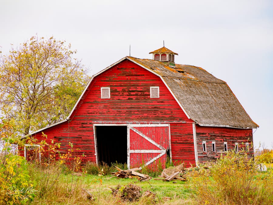Red Barn in Autumn