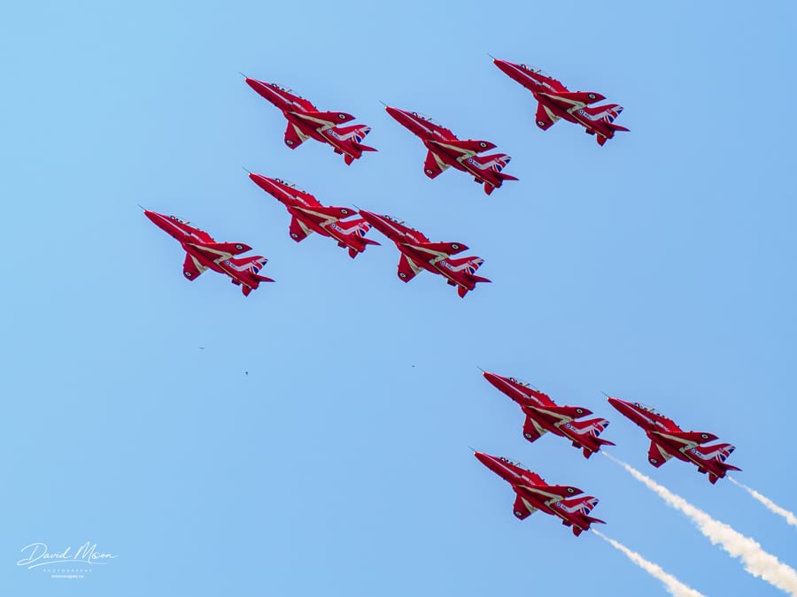 Red Arrows Split Formation