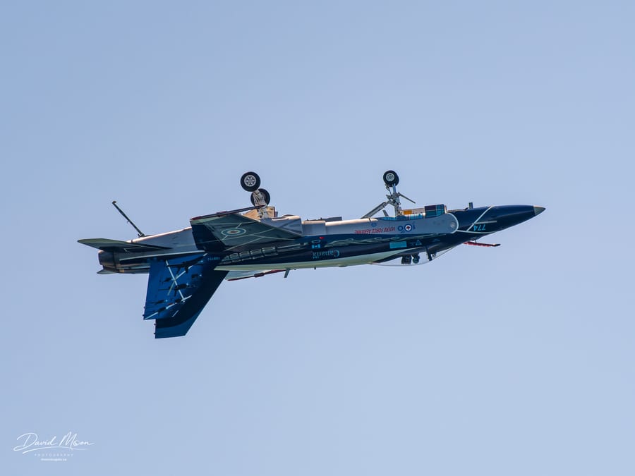 Inverted CF-18 with Gear Down