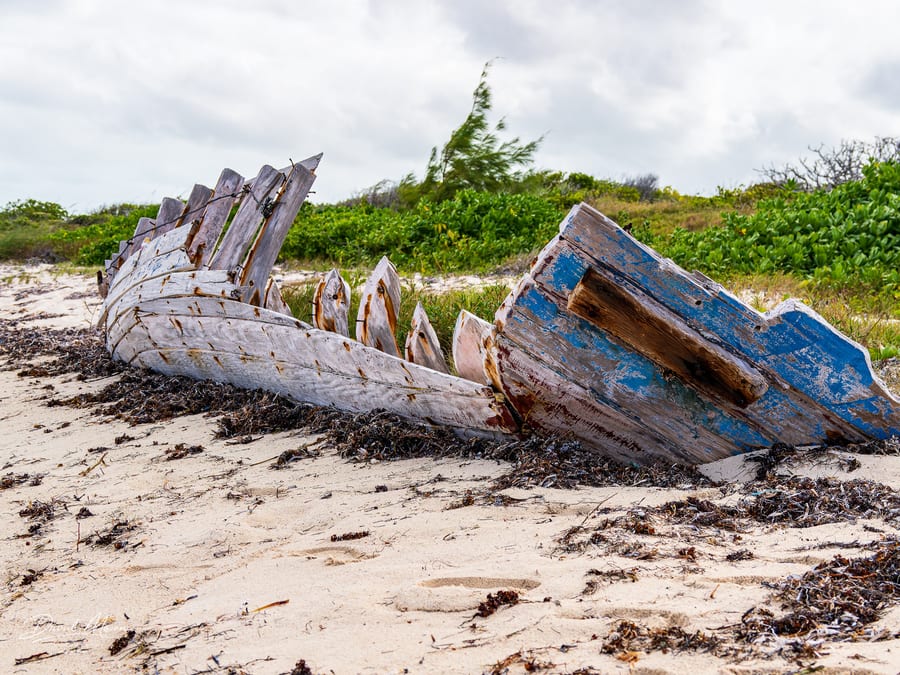 Weathered Boat on the Beach