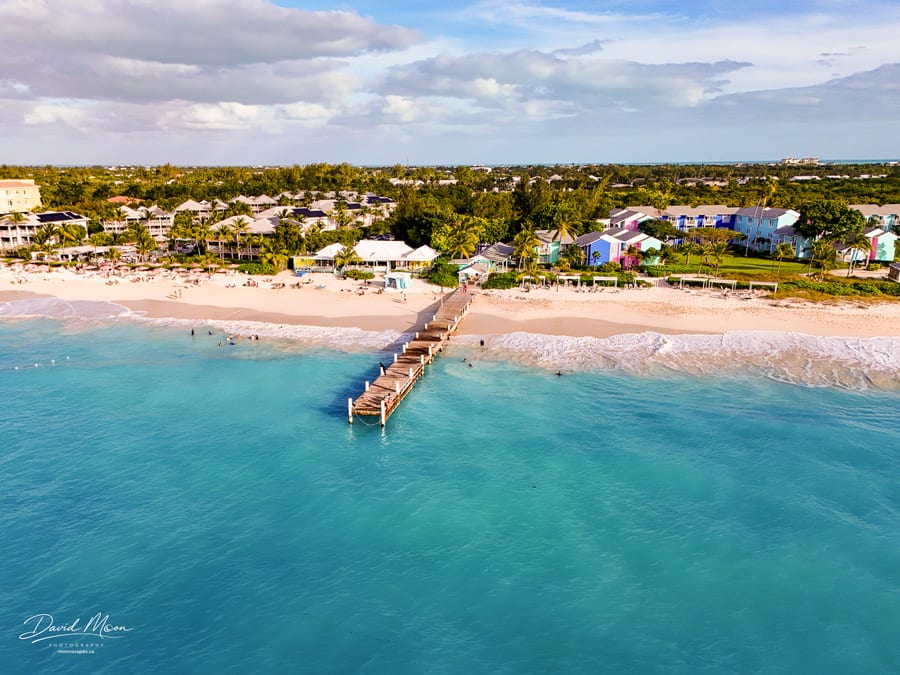 Grace Bay Pier from the Air