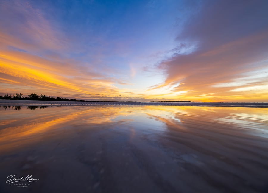 Sunrise Reflected at Low Tide