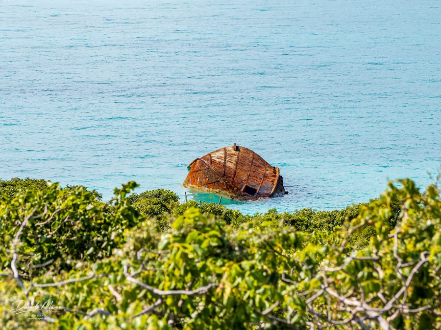 Wreck below the Headland
