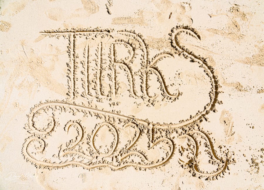 New Year Written in the Sand