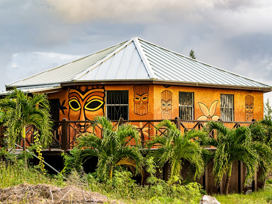 Island Masks and Palms