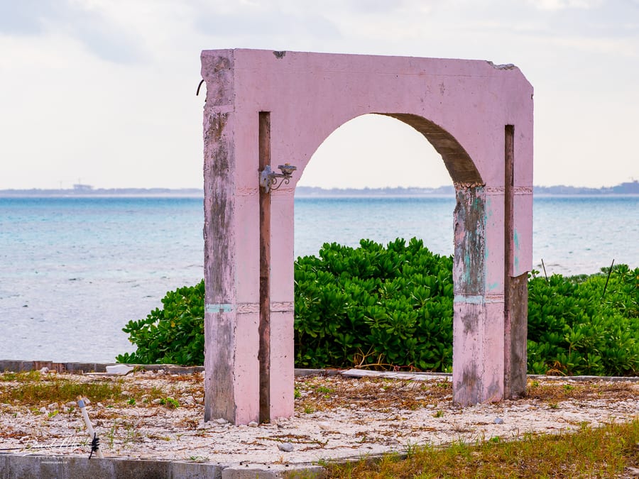 Pink Arch by the Sea