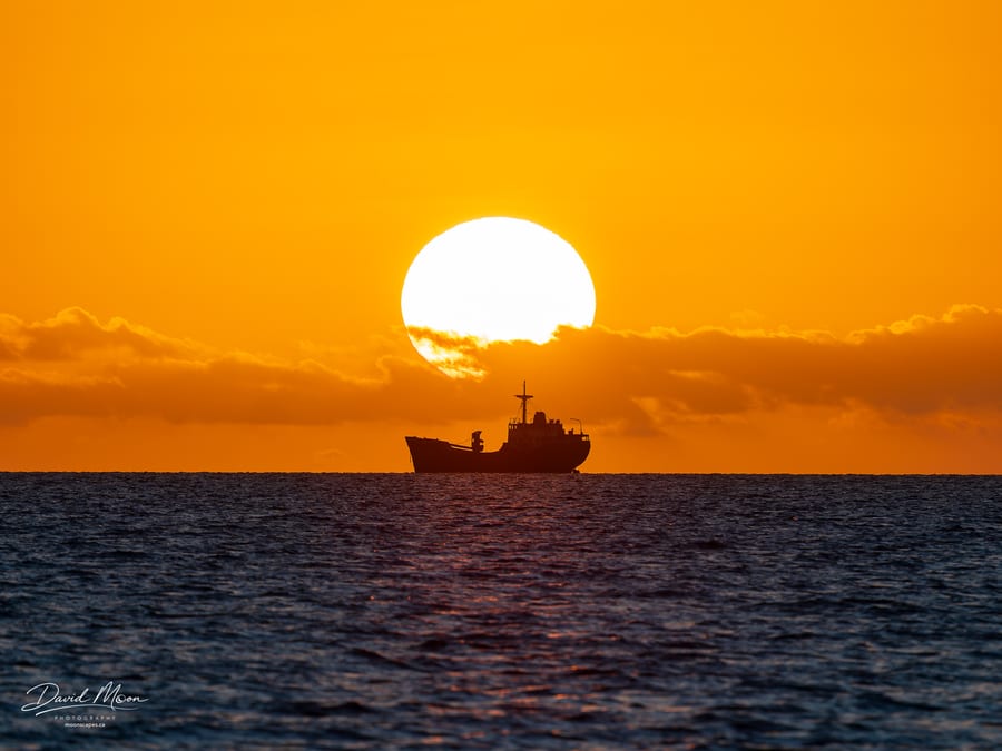 Shipwreck beneath the Rising Sun