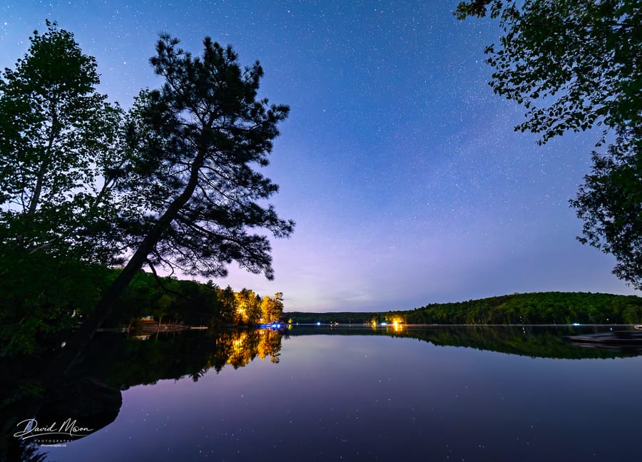Stars over the Quiet Lake