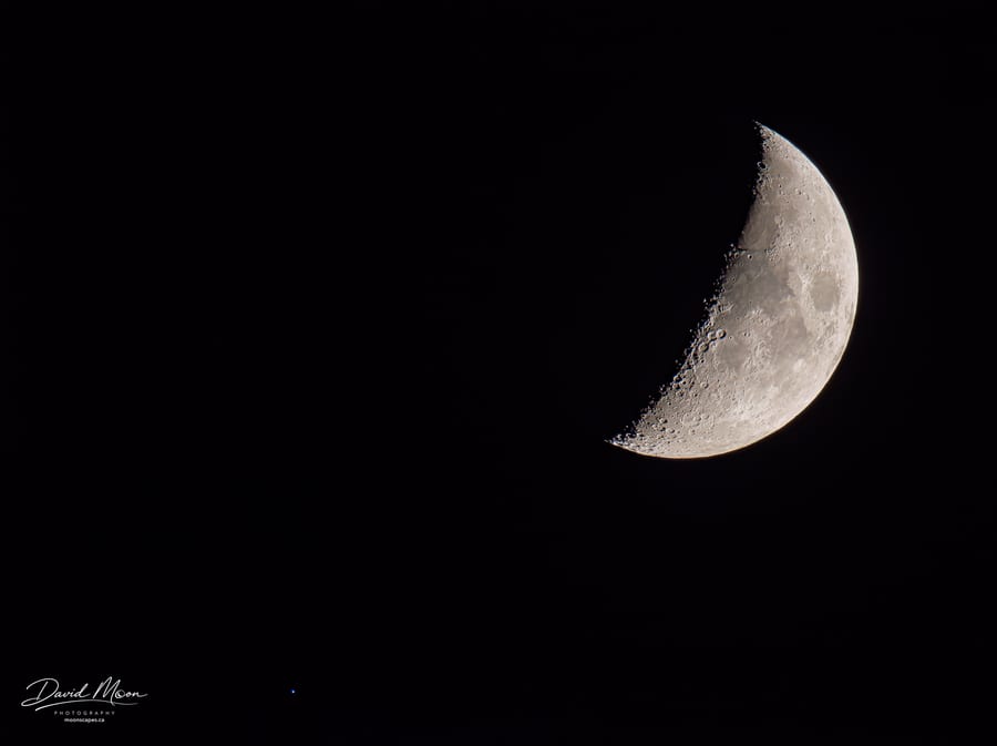 Waxing Crescent in Detail
