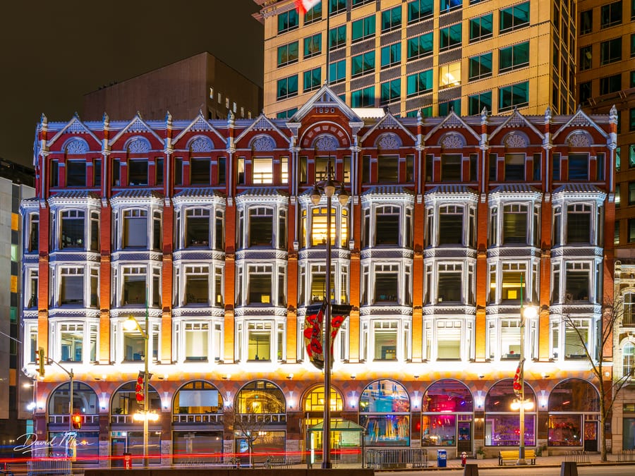 Red Brick at Night