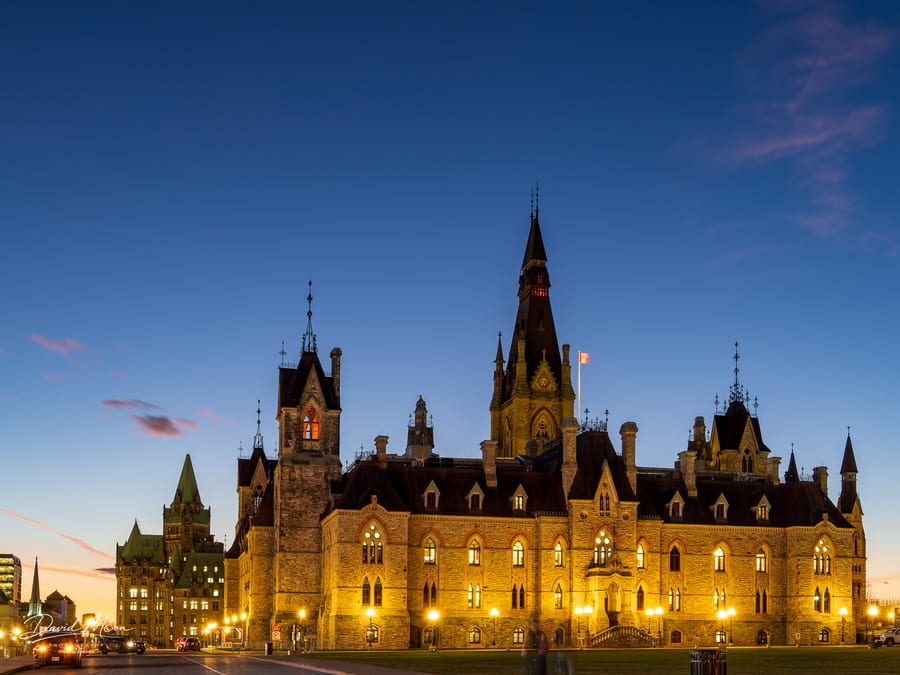 East Block at Twilight