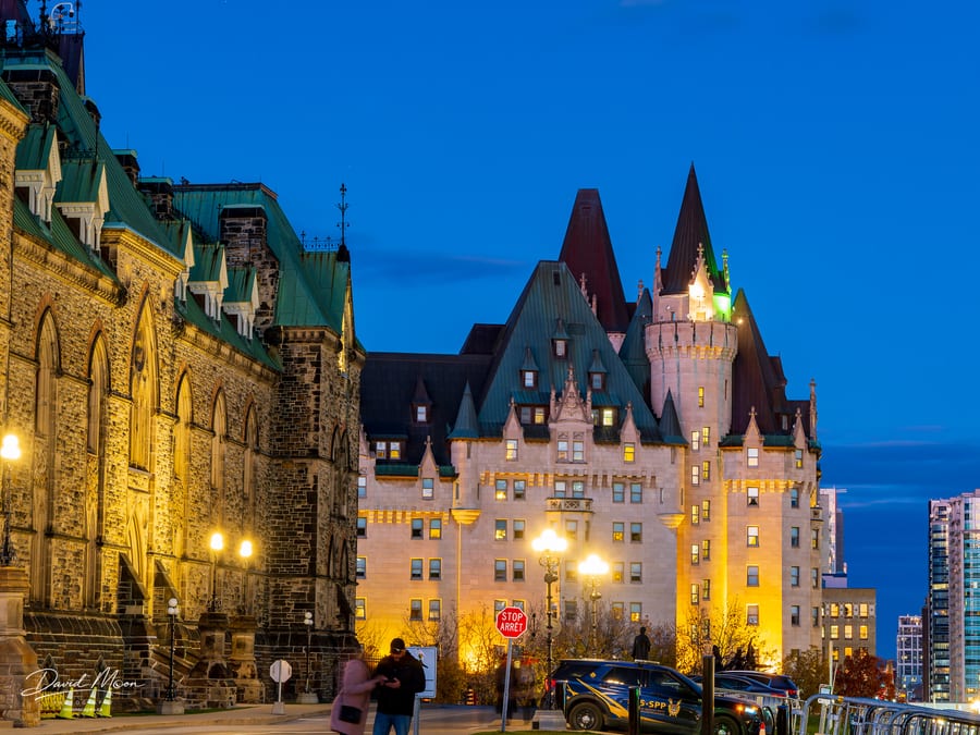 Château Laurier and Parliament Stone