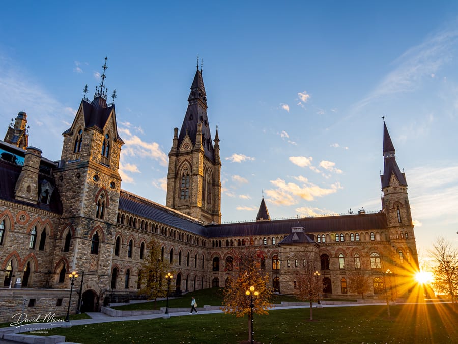 Parliament Courtyard in Late Afternoon