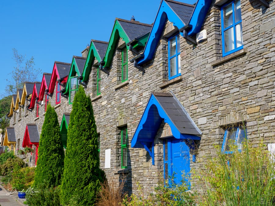 Painted Houses in Leap, near Skibbereen, County Cork, Ireland