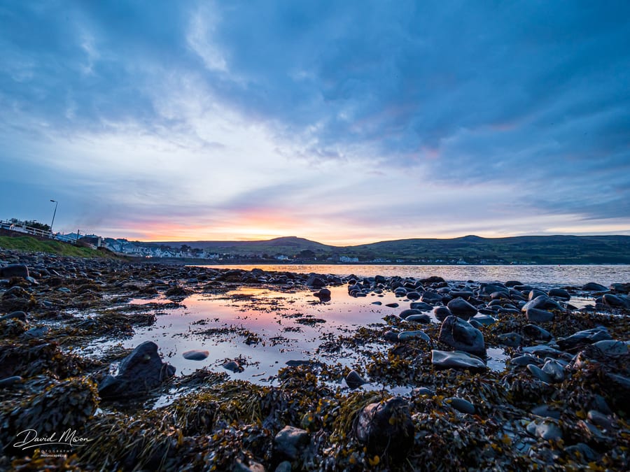 Sunset on the Coast Road, Ballygally, Northern Ireland, United Kingdom
