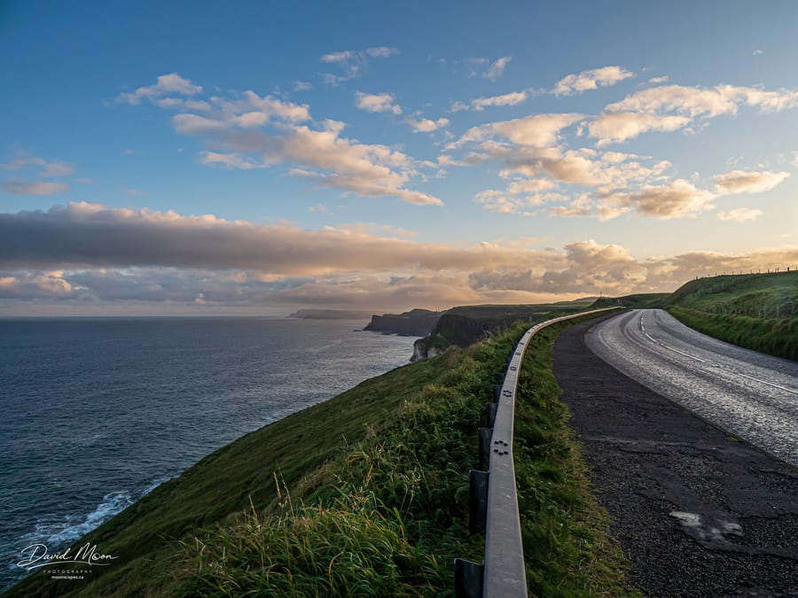 Views along Dunluce Road, Portrush, Northern Ireland, UK