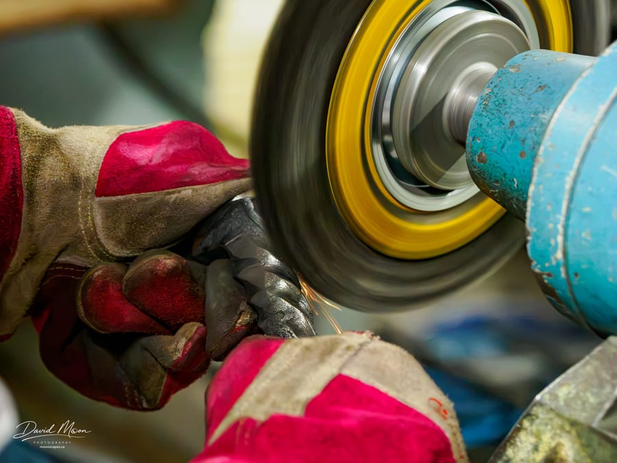 Detail Work at the Grinder