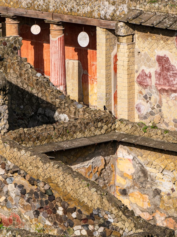 Fresco Fragment at Herculaneum Archaeological Park