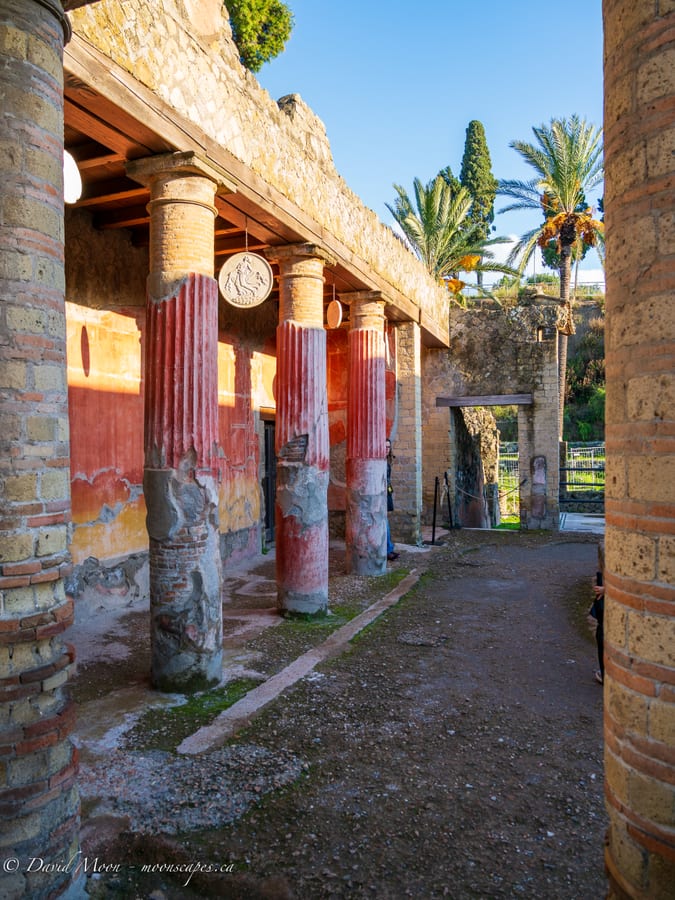 Columns and Frescoes at Herculaneum