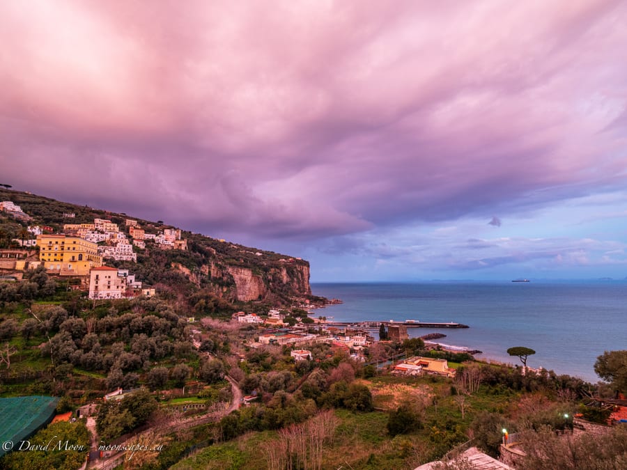 Pastel Sunrise in Vico Equense