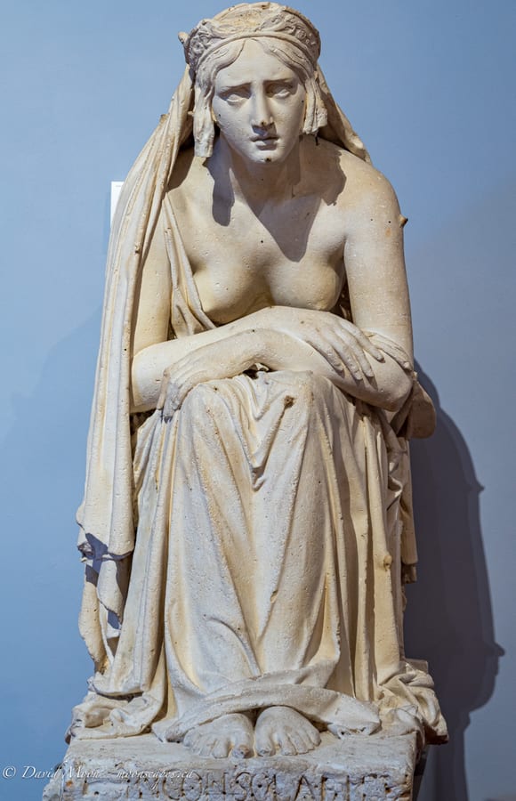 Seated Marble Figure in Florence
