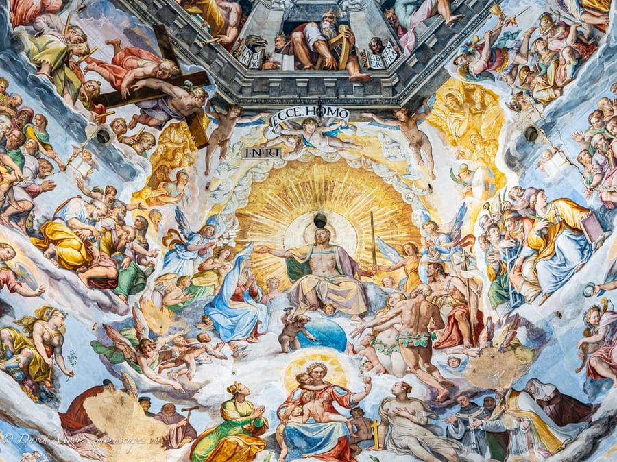 Christ and Saints in the Duomo Fresco