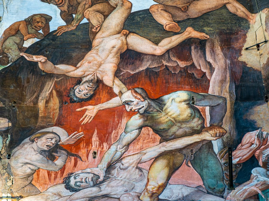 Dramatic Fresco Detail in the Duomo