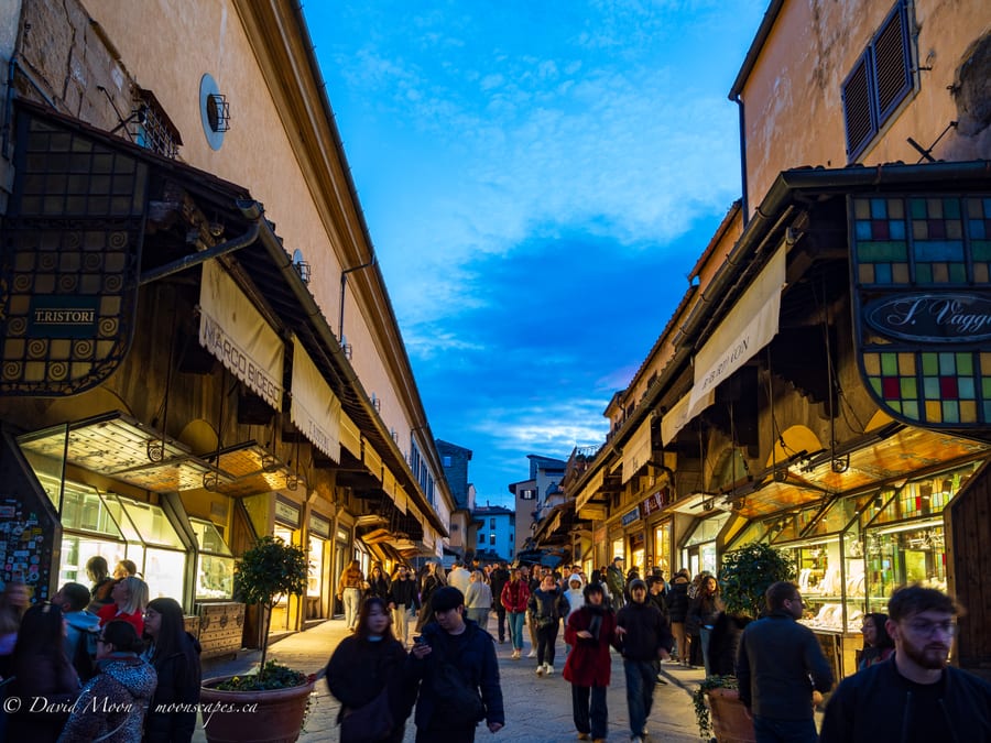 Evening on the Ponte Vecchio