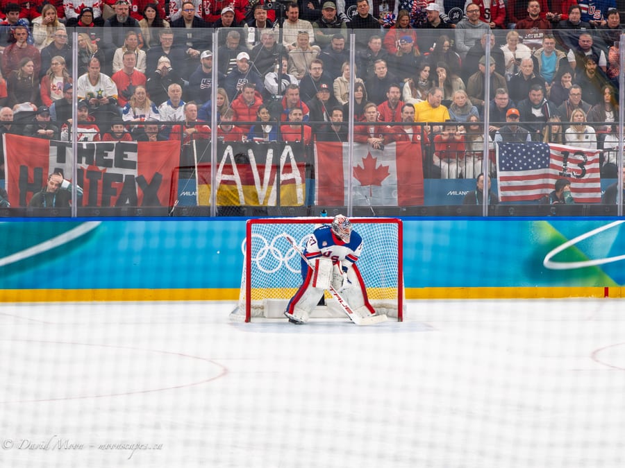 Goalie View at the Hockey Final
