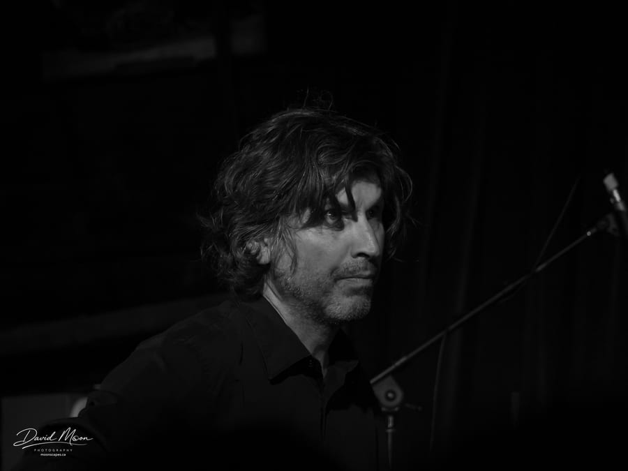 Musician in Black and White