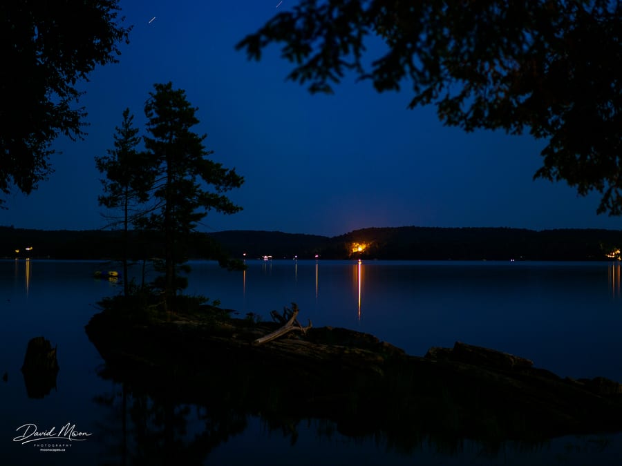 Kennisis Lake at Night