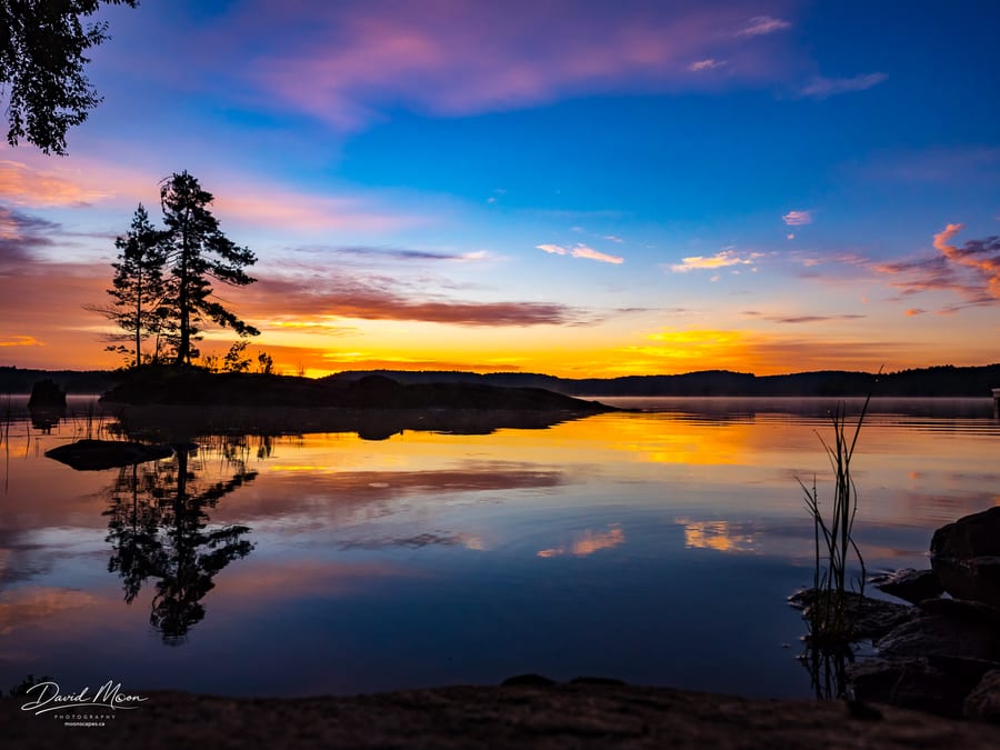 Island Sunrise on Kennisis Lake