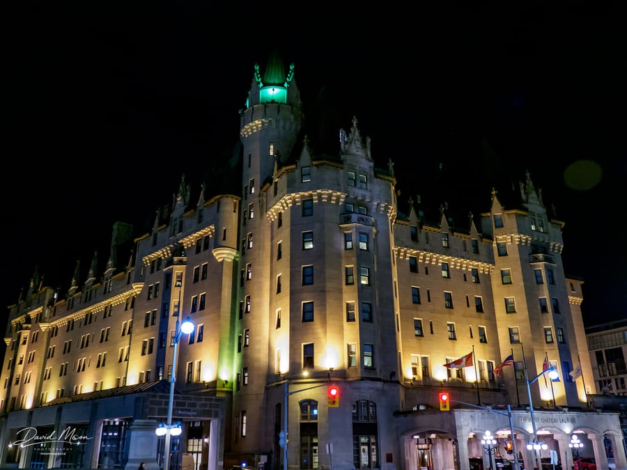 Fairmont Chateau Laurier at Night, Ottawa, Ontario