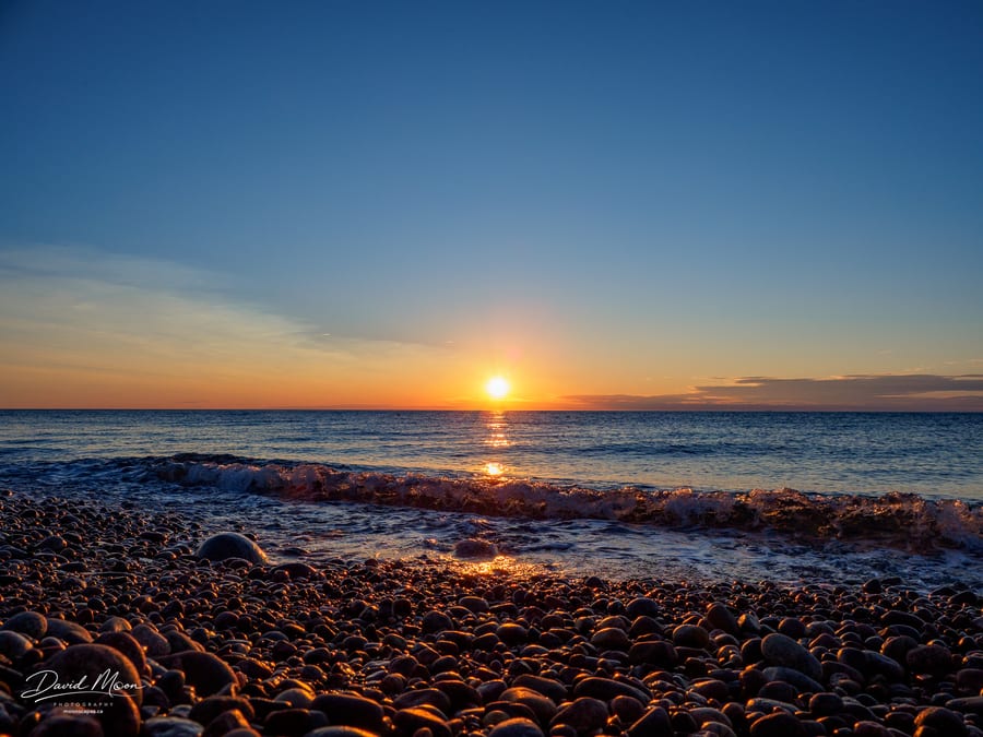 Sunset on a Rocky Beach, Pleasant Bay, Nova Scotia