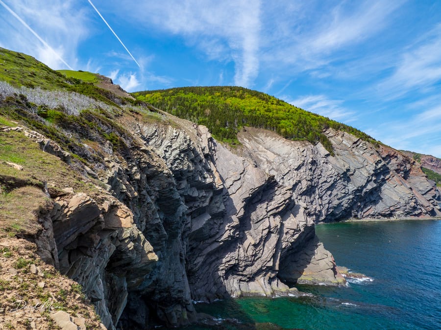 Rugged French Rock around the tip of Meat Cove, Nova Scotia