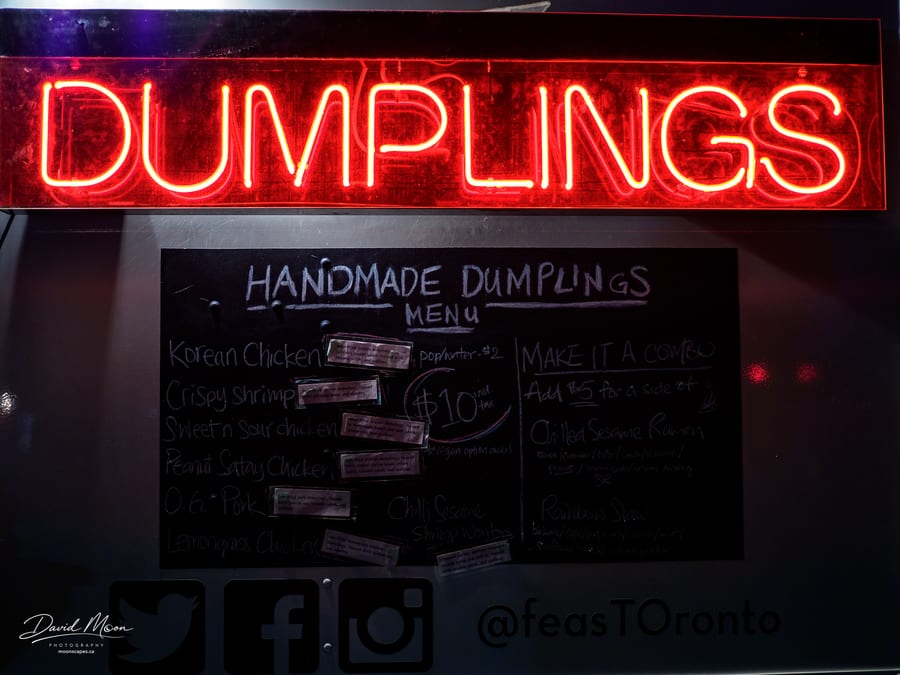Handmade Dumplings Neon Sign, Toronto, Ontario