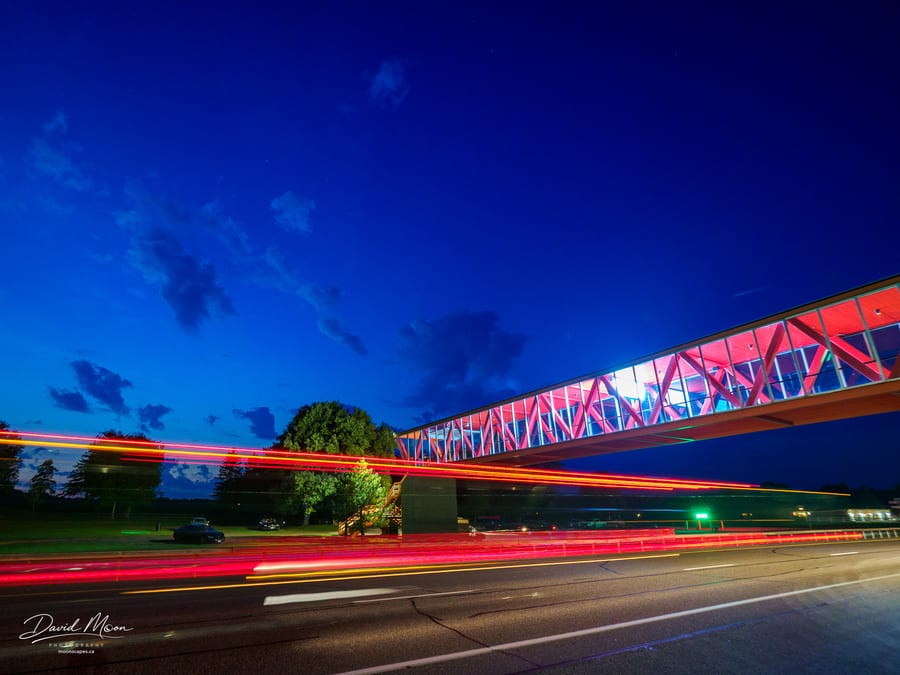 Light Trails beneath the Skybridge