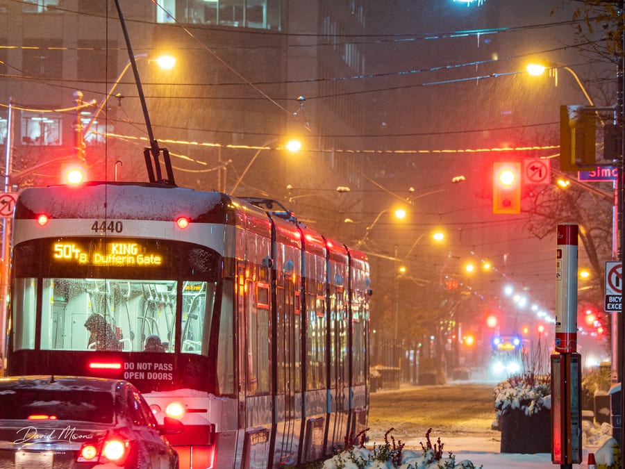 Streets of Toronto in Snowstorm