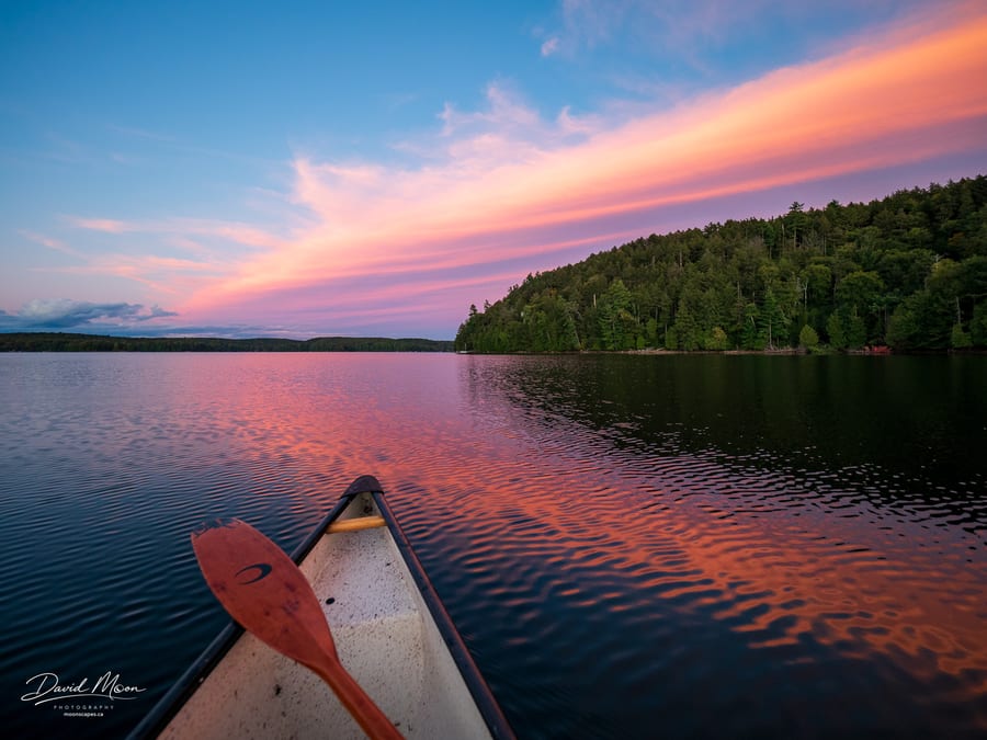 Sunset by Canoe