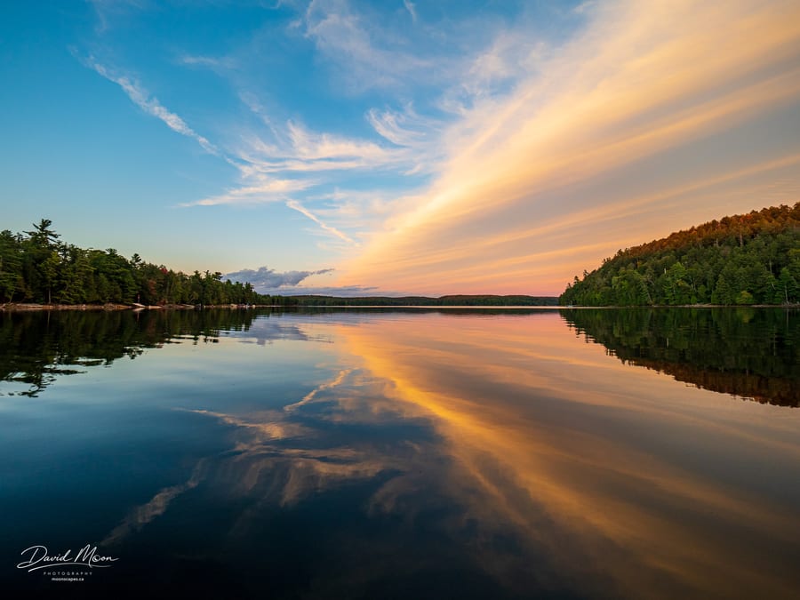 Evening Reflections on Kennisis Lake