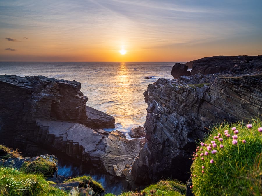 Sunset through the Sea Cliffs