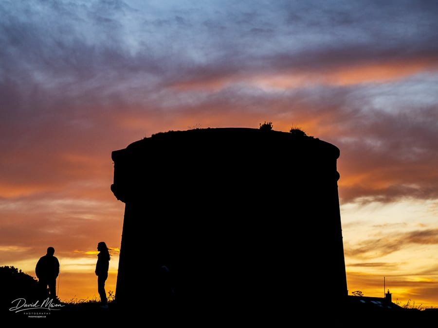 Martello Tower at Sunset
