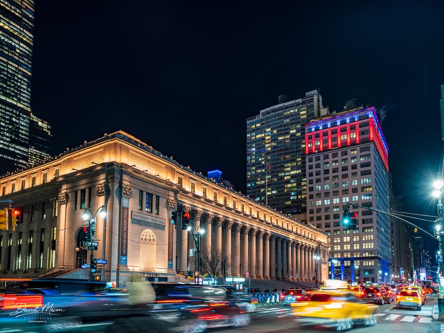 Moynihan Train Hall on Eighth Avenue