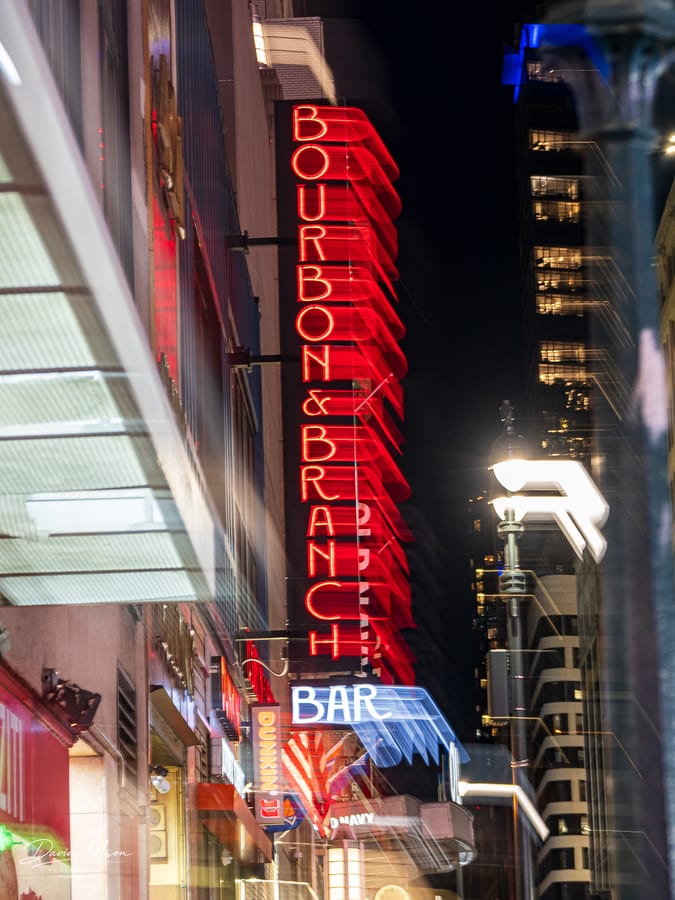 Bourbon and Branch in Neon