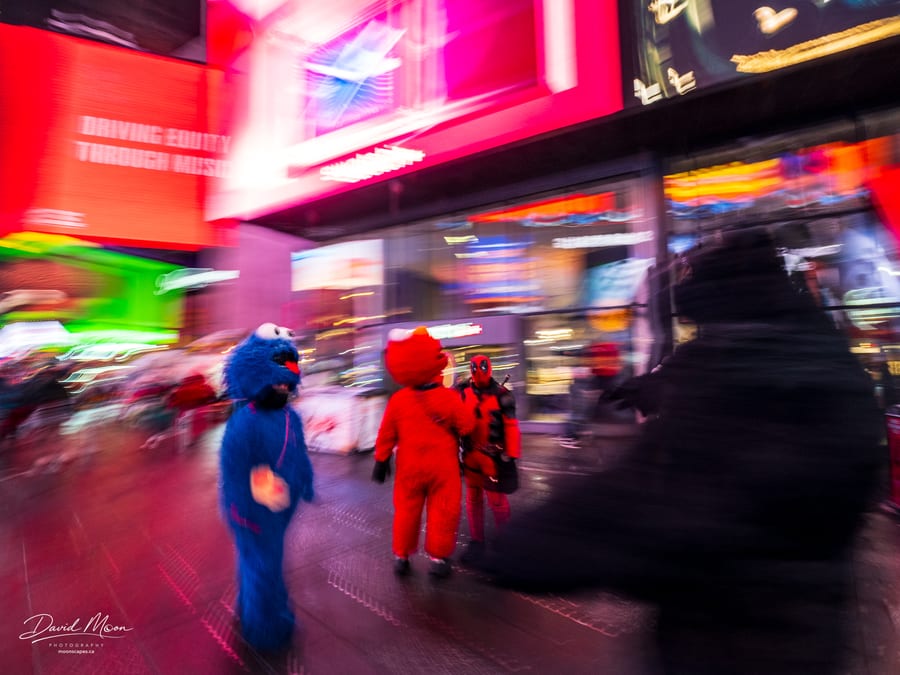 Characters in Times Square