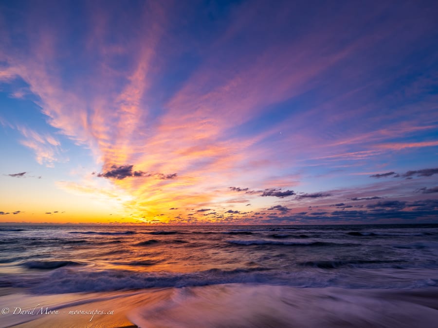 Sunset Surf on the Outer Banks